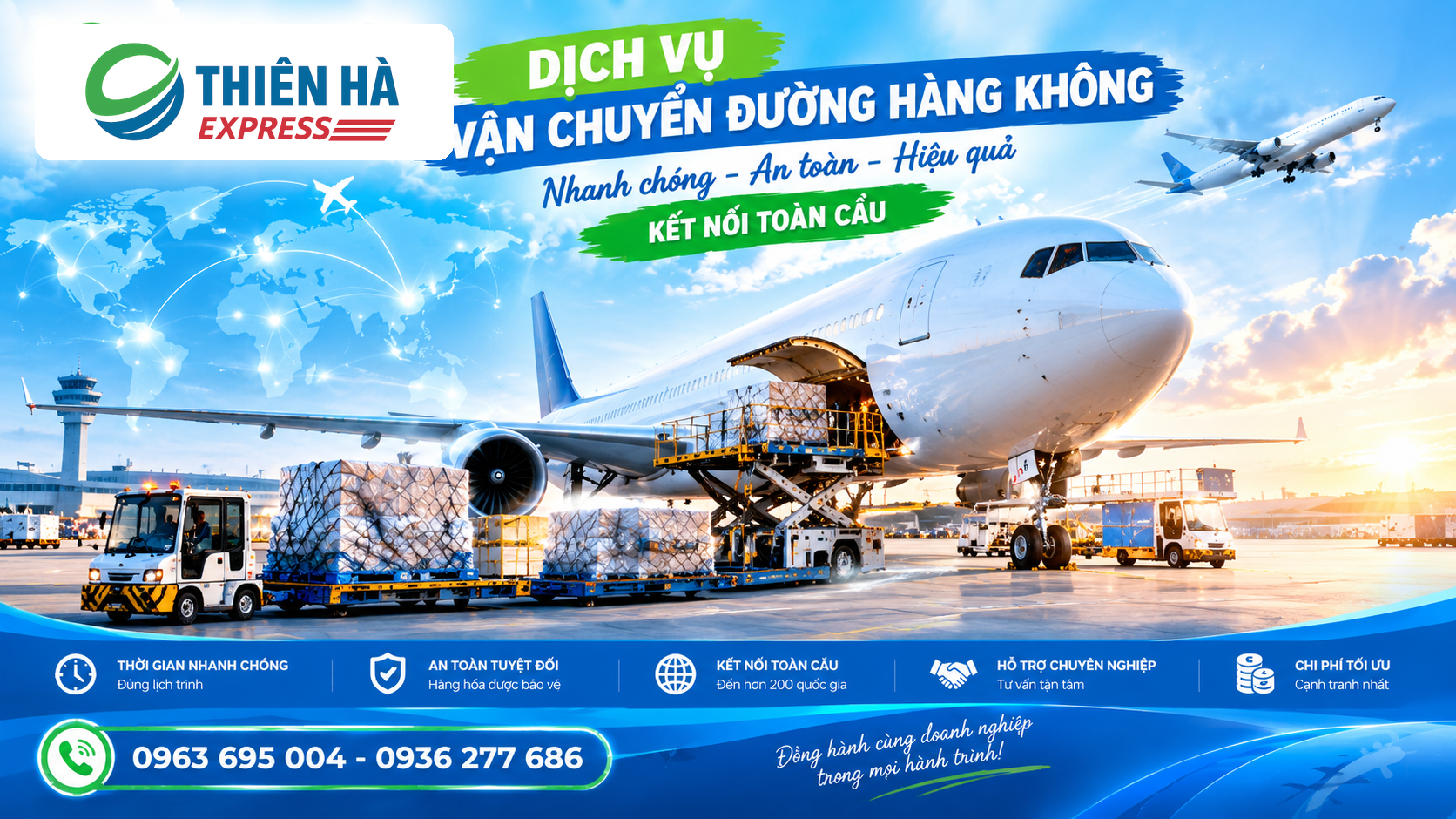 Dịch vụ vận chuyển hàng không của Thiên Hà Express