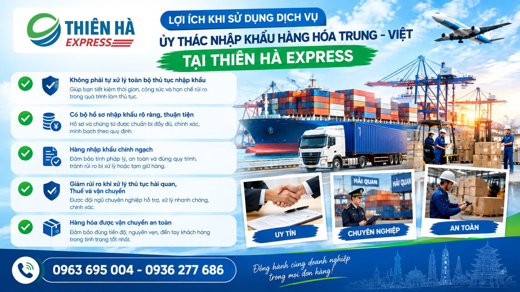 Lợi ích dịch vụ ủy thác nhập khẩu tại Thiên Hà Express