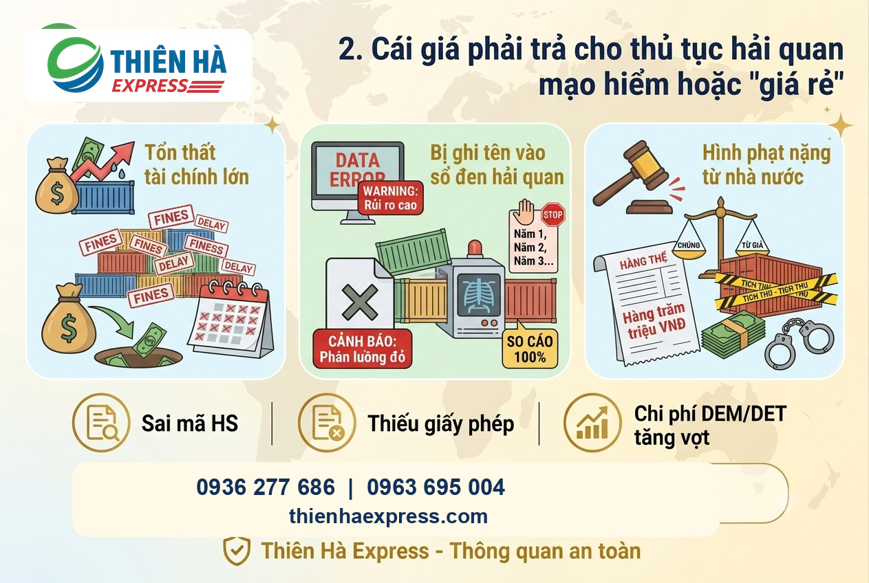 Chi phí phát sinh khi thủ tục hải quan bị chậm hoặc hồ sơ sai