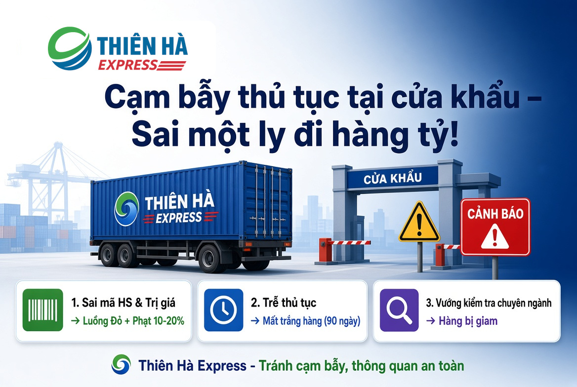 Các rủi ro thường gặp khi khai hải quan tại cửa khẩu