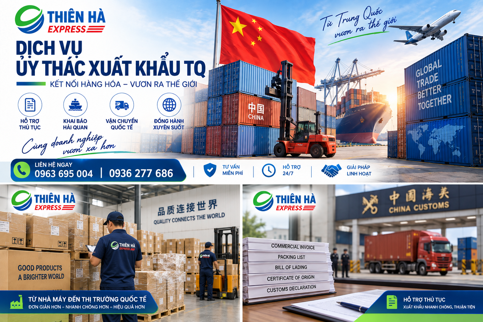 Dịch vụ ủy thác xuất khẩu Trung Quốc kết nối hàng hóa vươn ra thế giới
