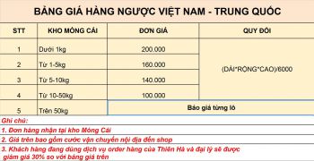 GỬI HÀNG VIỆT NAM - TRUNG QUỐC